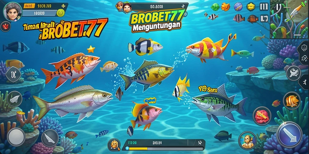 Tampilan screenshot dari gameplay Tembak Ikan yang seru dan interaktif.