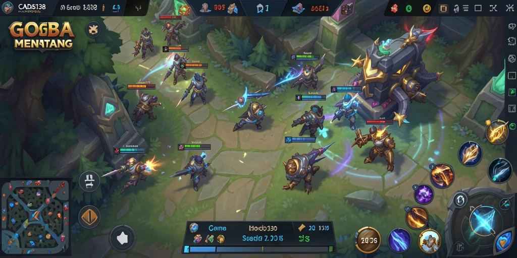 Tampilan seru gameplay MOBA dalam CADAS138.