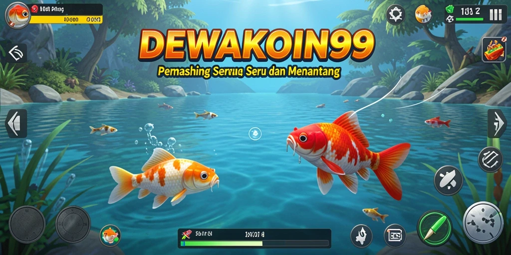 Screenshot aksi memancing yang mendebarkan dari DEWAKOIN99.