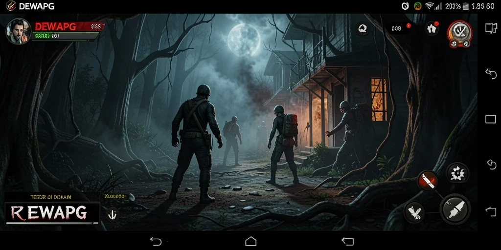 Screenshot menyeramkan dari gameplay DEWAPG yang menegangkan.