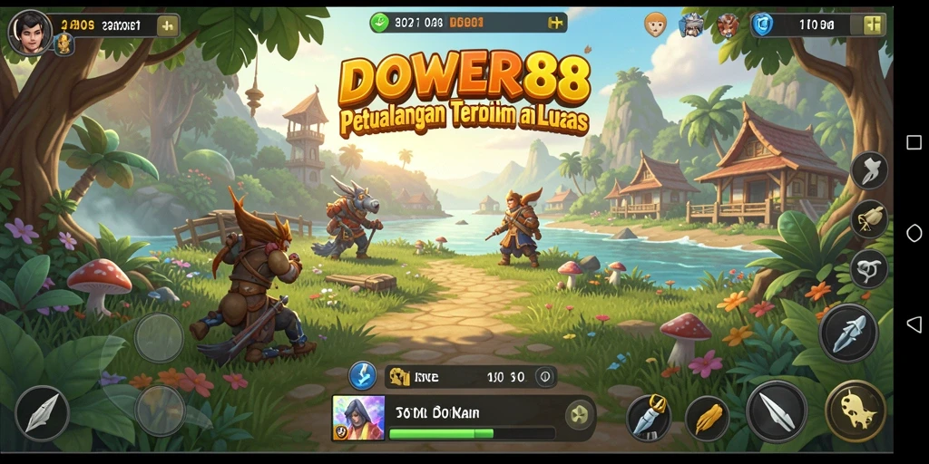 Tampilan gameplay DOWER88 yang menghadirkan petualangan seru di dunia terbuka.