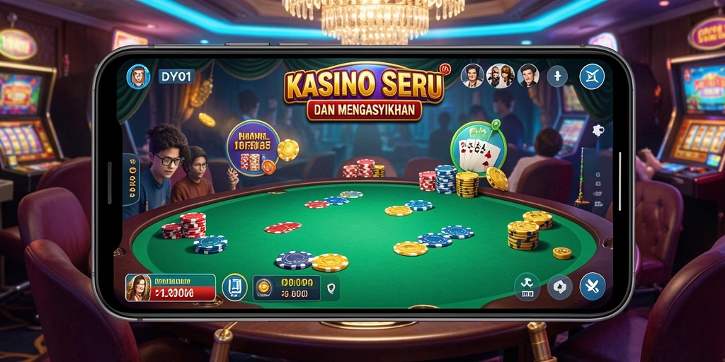 Tampilan gameplay seru di DY01, menampilkan aksi Kasino yang mendebarkan.