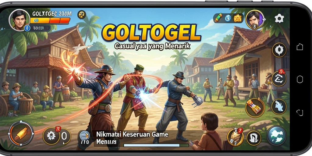 Tampilan gameplay GOLTOGEL yang menyenangkan dan penuh warna.
