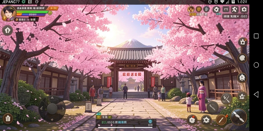 Screenshot dari gameplay menarik di JEPANG77.