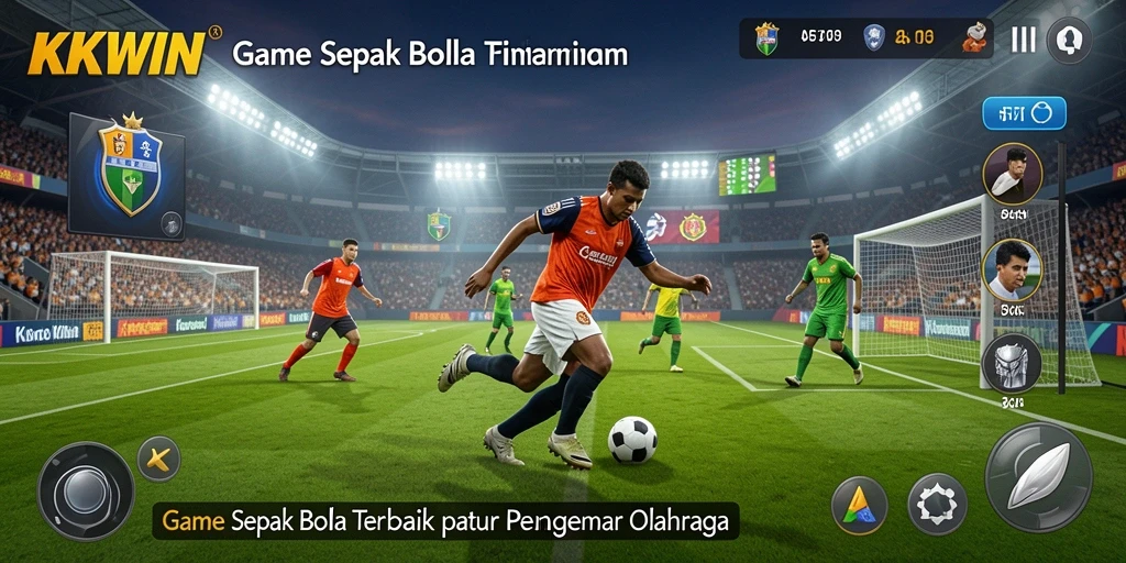 Tampilan permainan sepak bola yang seru dan menegangkan di KKWIN.