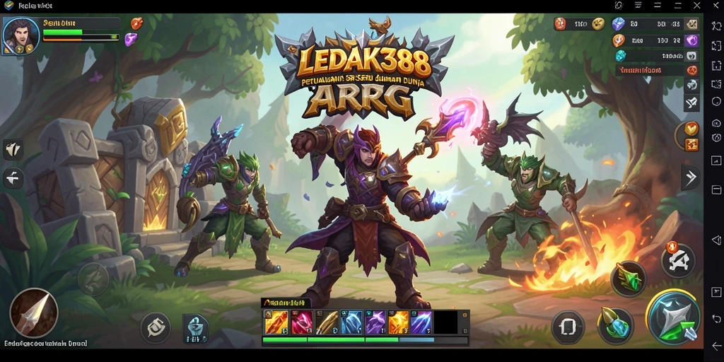 Tampilan gameplay menarik di dunia ARPG LEDAK388.