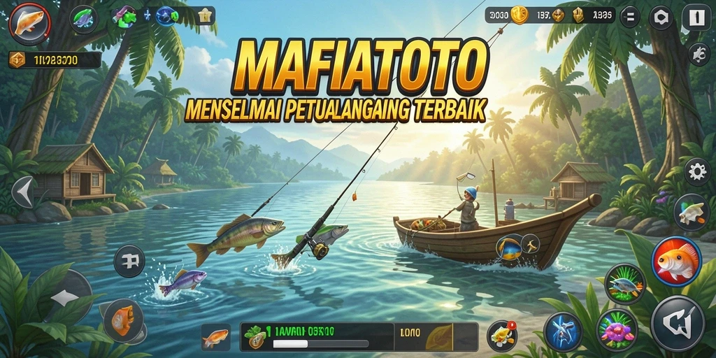 Menampilkan gameplay seru MAFIATOTO dengan suasana memancing yang mendebarkan.