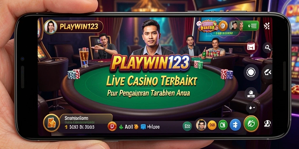 Tampilan permainan Live Casino yang memukau di PLAYWIN123.