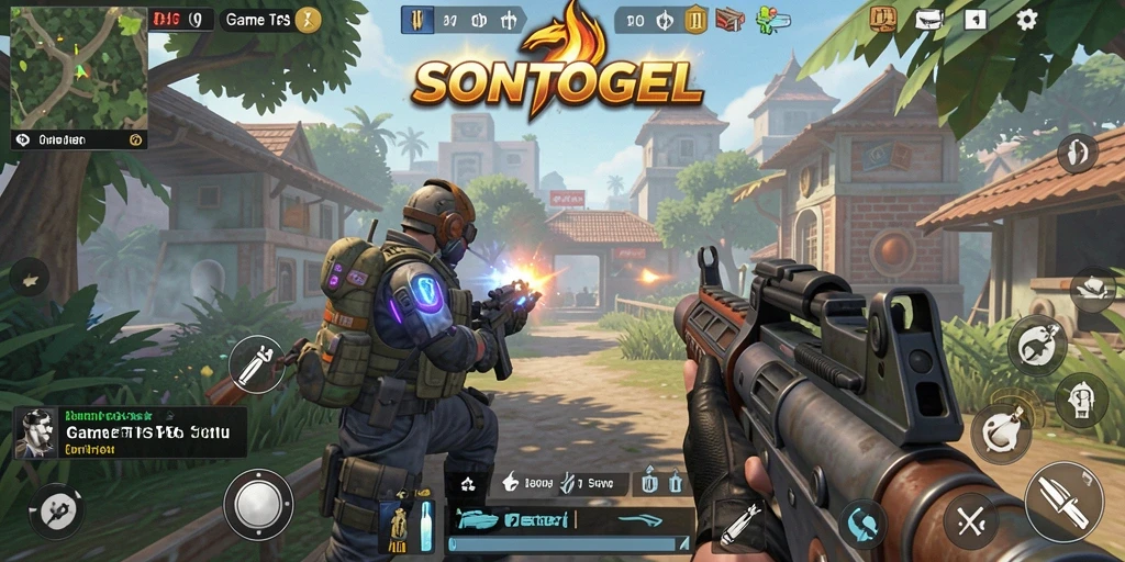 Tampilan gameplay mendebarkan dari game TPS SONTOGEL.